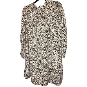 Davi & Dani Women's Leopard Dress Size  L With Pockets, CB#54